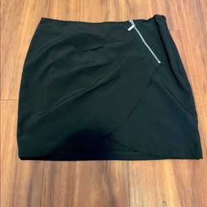 Black mini skirt
